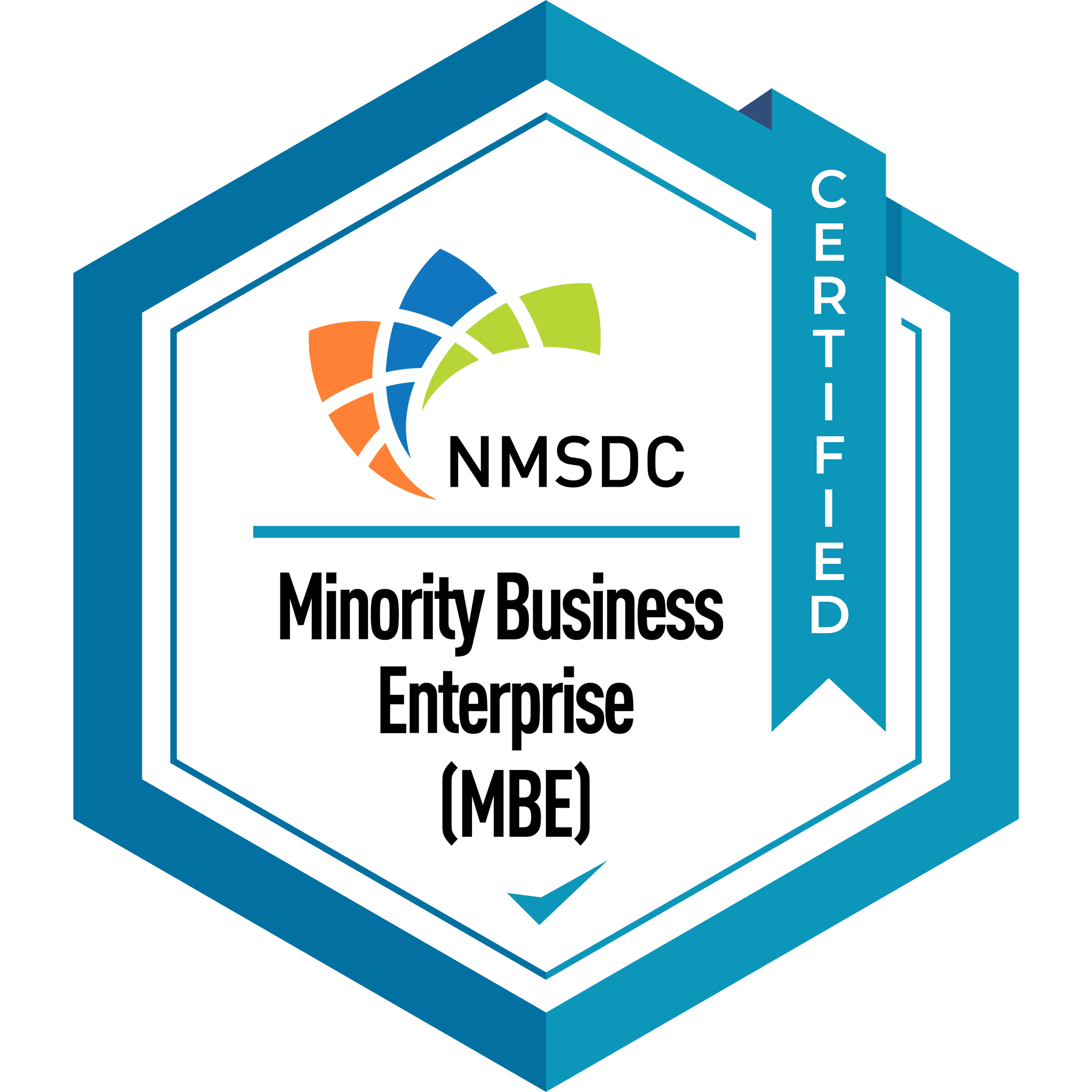 NMSDC Certified Minority Business Enterprise (MBE) badge